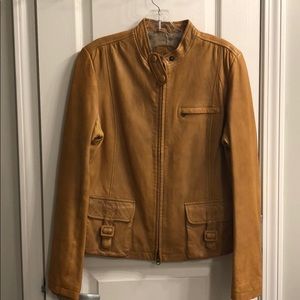 Banana Republic Leather Motorcycle Jacket SZ L